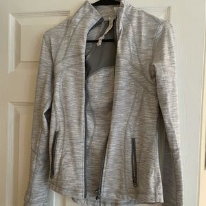 Lululemon Define Jacket Size 6 White/Grey